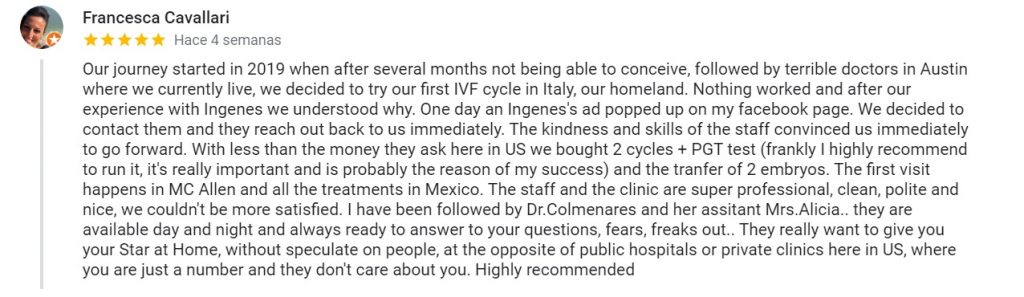 Testimonio de paciente feliz